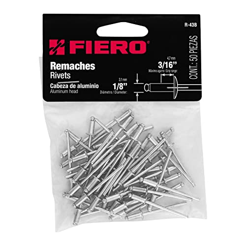 Bifurcated Rivets, 3.2x8.00mm, Bag 50 Pcs