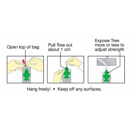 Black Ice - 2D Air Freshener LITTLE TREES MTO0004