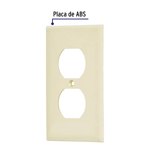Truper 46406 / PPDO-S - Double Plastic WallPlate, Standard