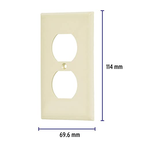 Truper 46406 / PPDO-S - Double Plastic WallPlate, Standard