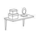 Steel Brackets, 12 X 14 ', White