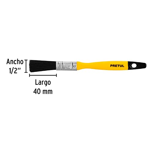 Brush, Plastic Handle, 1/2 ', Pretul