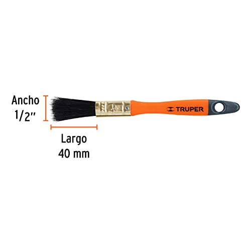 Truper 14480 / BRT-1/2 - 1/2" Plastic Handle Paint Brushe