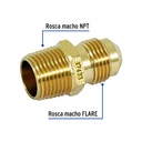 Brass Nipple Terminal, 3/8 X 3/8