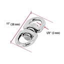 Zinc Swivel, Cable 1/8 '