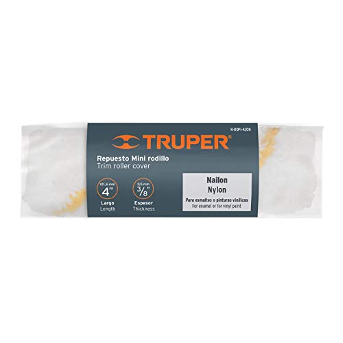 Replacement Mini Roller W/paint, Plush Nylon, 4 X 3/8 '