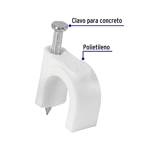 Cleat Curve, 10 Mm, White, 20 Parts Bag