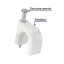 Cleat Curve, 10 Mm, White, 20 Parts Bag