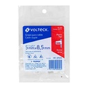 Flat Cable Clamp, 5 X 8.5 Mm, White, Bag 20 Pcs