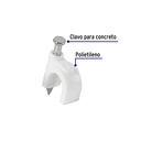 Cleat Curve 6 Mm, White, 20 Parts Bag