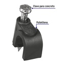 Cleat Curve 6 Mm, Black, Bag 20 Parts