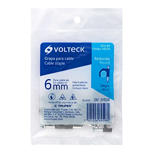 Cleat Curve 6 Mm, Black, Bag 20 Parts