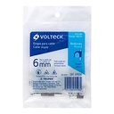 Cleat Curve 6 Mm, Black, Bag 20 Parts