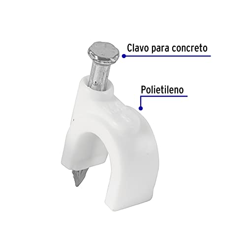 Cleat Curve, 8 Mm, White, 20 Parts Bag