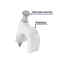 Cleat Curve, 8 Mm, White, 20 Parts Bag