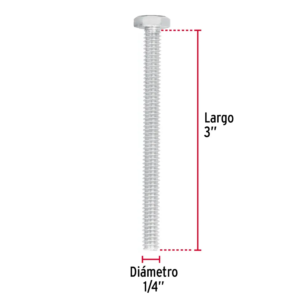 TORNILLO HEX 1/4 X 3P FIERO 44563