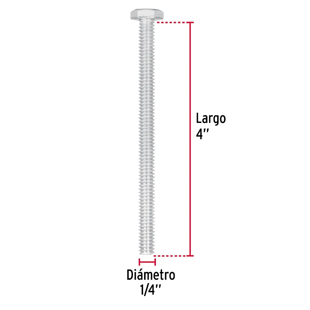 TORNILLO HEX 1/4 X 4P FIERO 44633