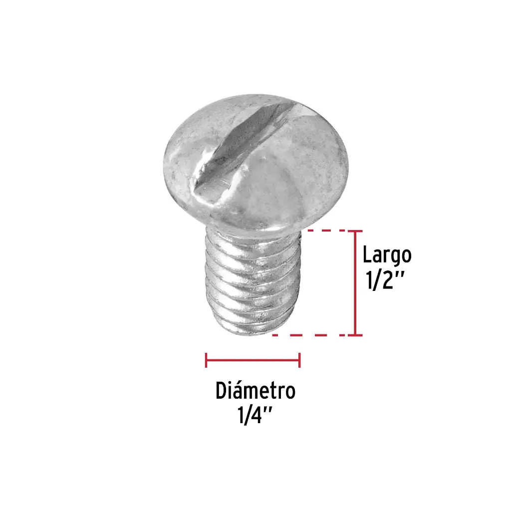TORNILLO ESTUFA 1/4 X 1/2P FIERO 44623