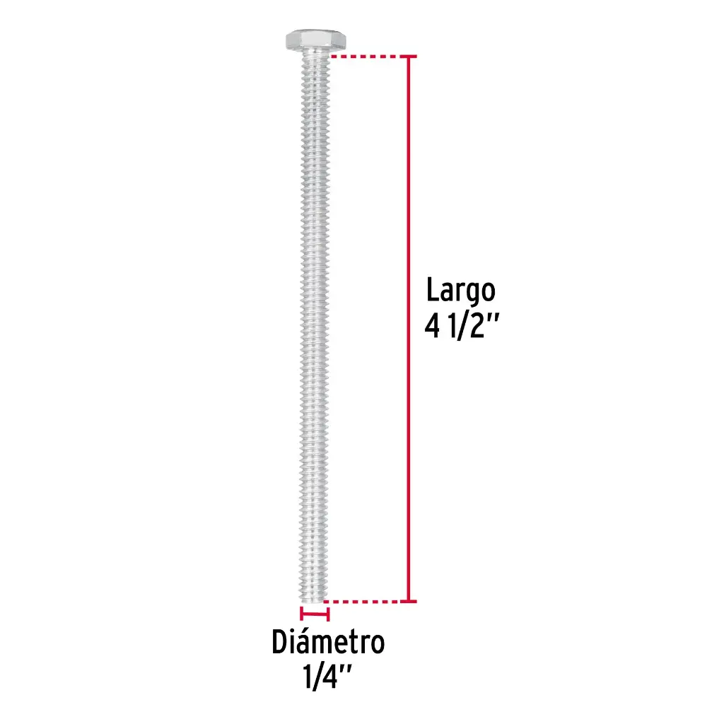 TORNILLO HEX 1/4 X 4-1/2 FIERO 44634