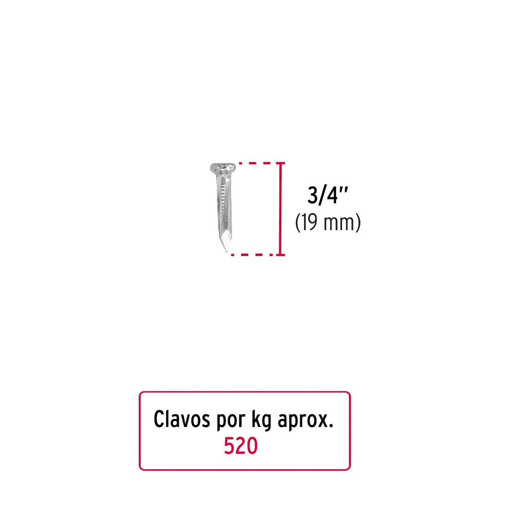 CLAVO CONCRETO 3/4PULG FIERO 44120 1KG