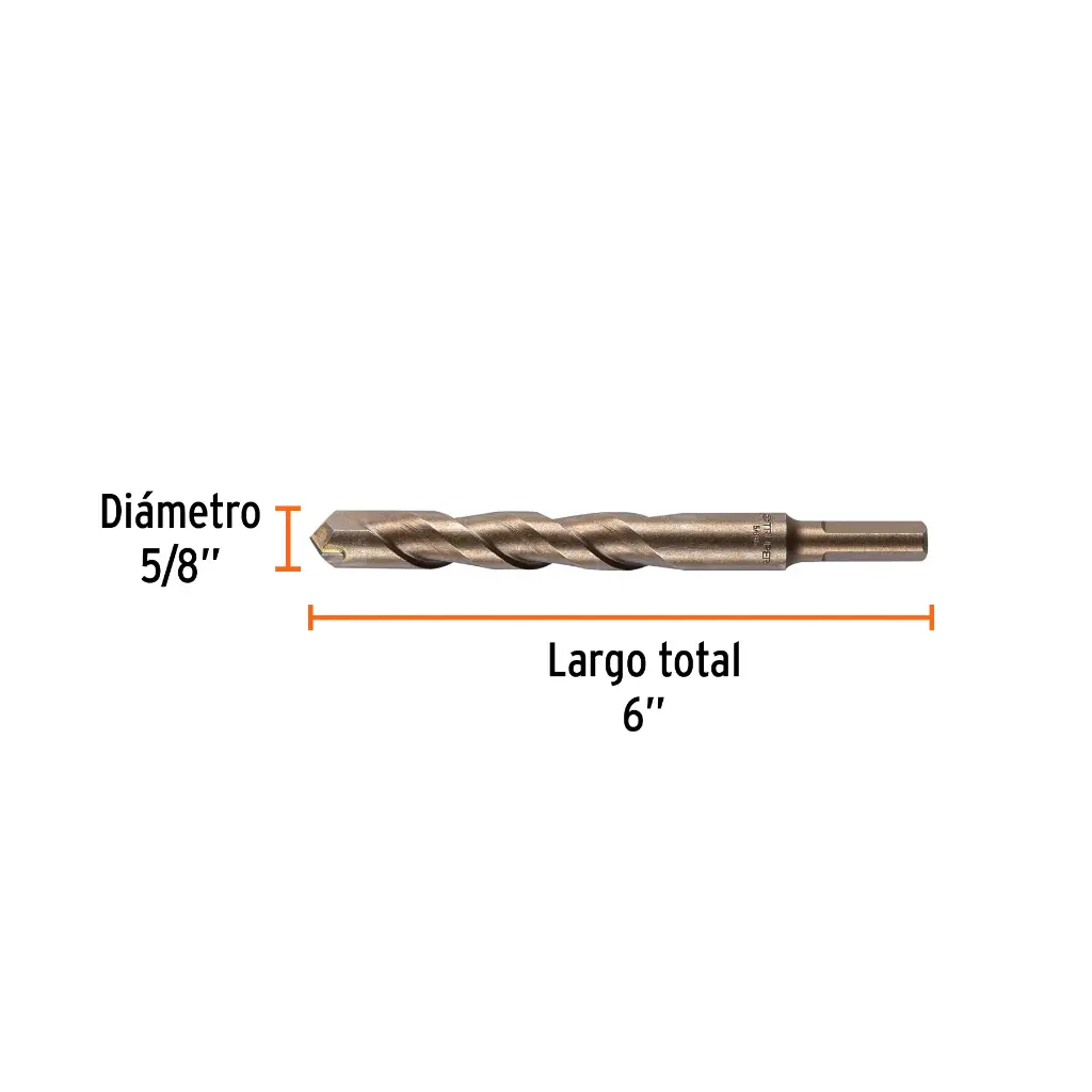 BROCA CONCRETO 5/8 X 6 TRUPER 11236 BCT-5/8X6