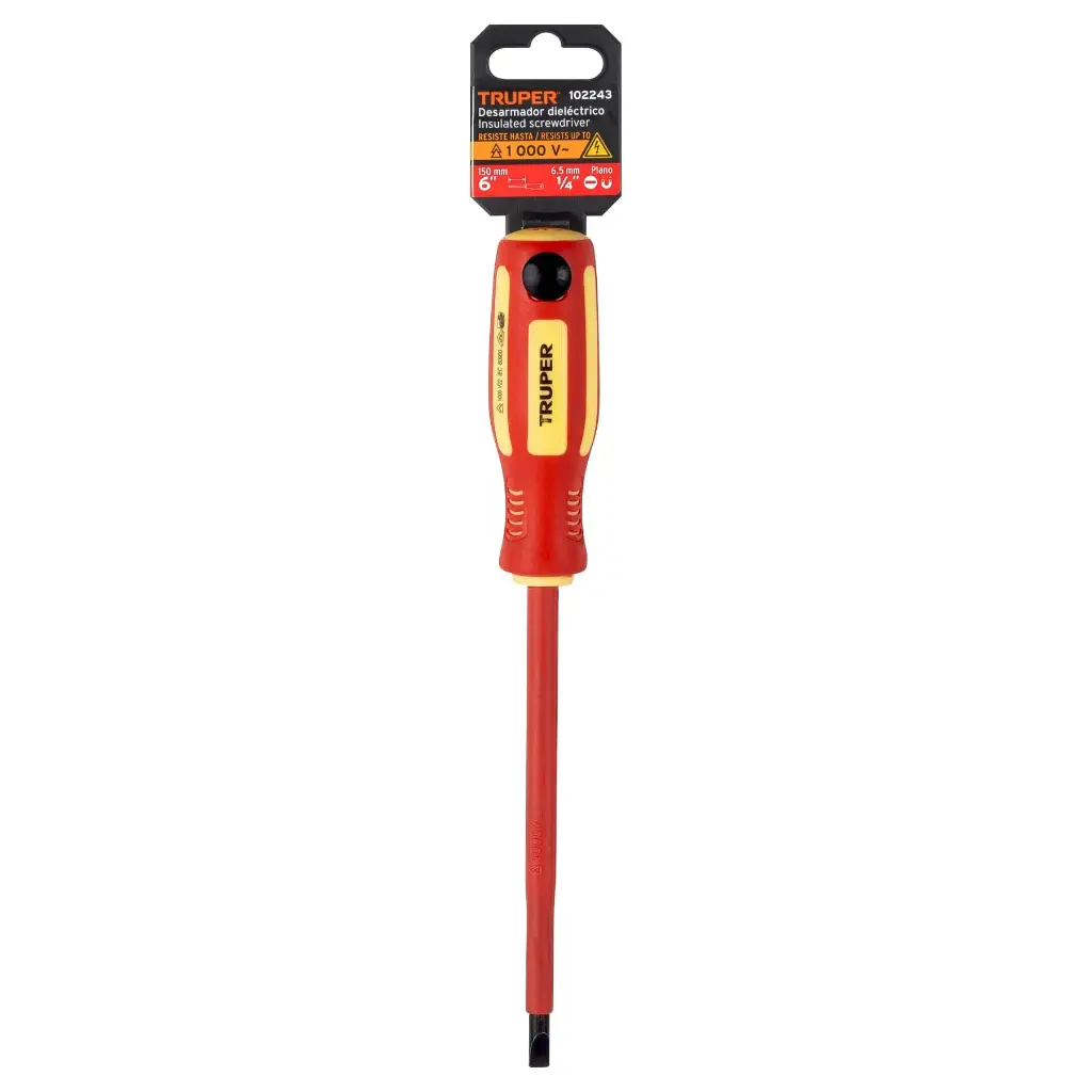 DESARMADOR DIALECTICO PLANO 1/4 X6 TRUPER 102243