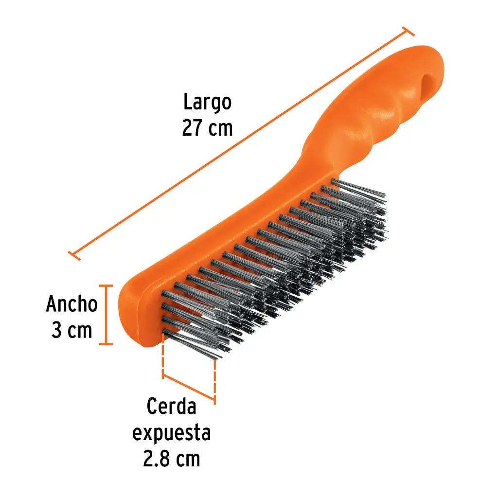 CEPILLO ALAMBRE INOX MANGO TRUPER 10656