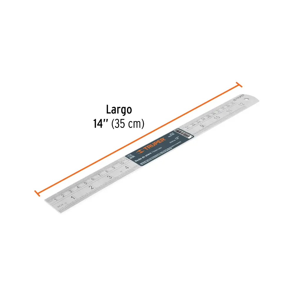 REGLA DE ACERO 12" TRUPER 14387 RGL-30