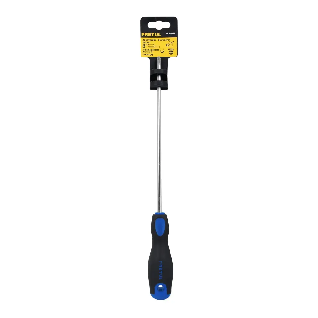 DESARMADOR CRUZ 1/4 X 8 COMFORT PRETUL 21497