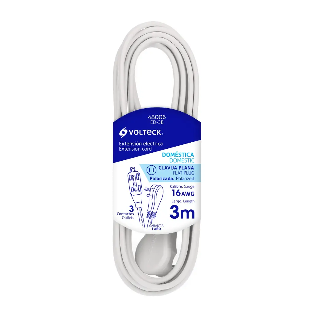EXTENSION 3M BLANCA VOLTECK 48006 ED-3B