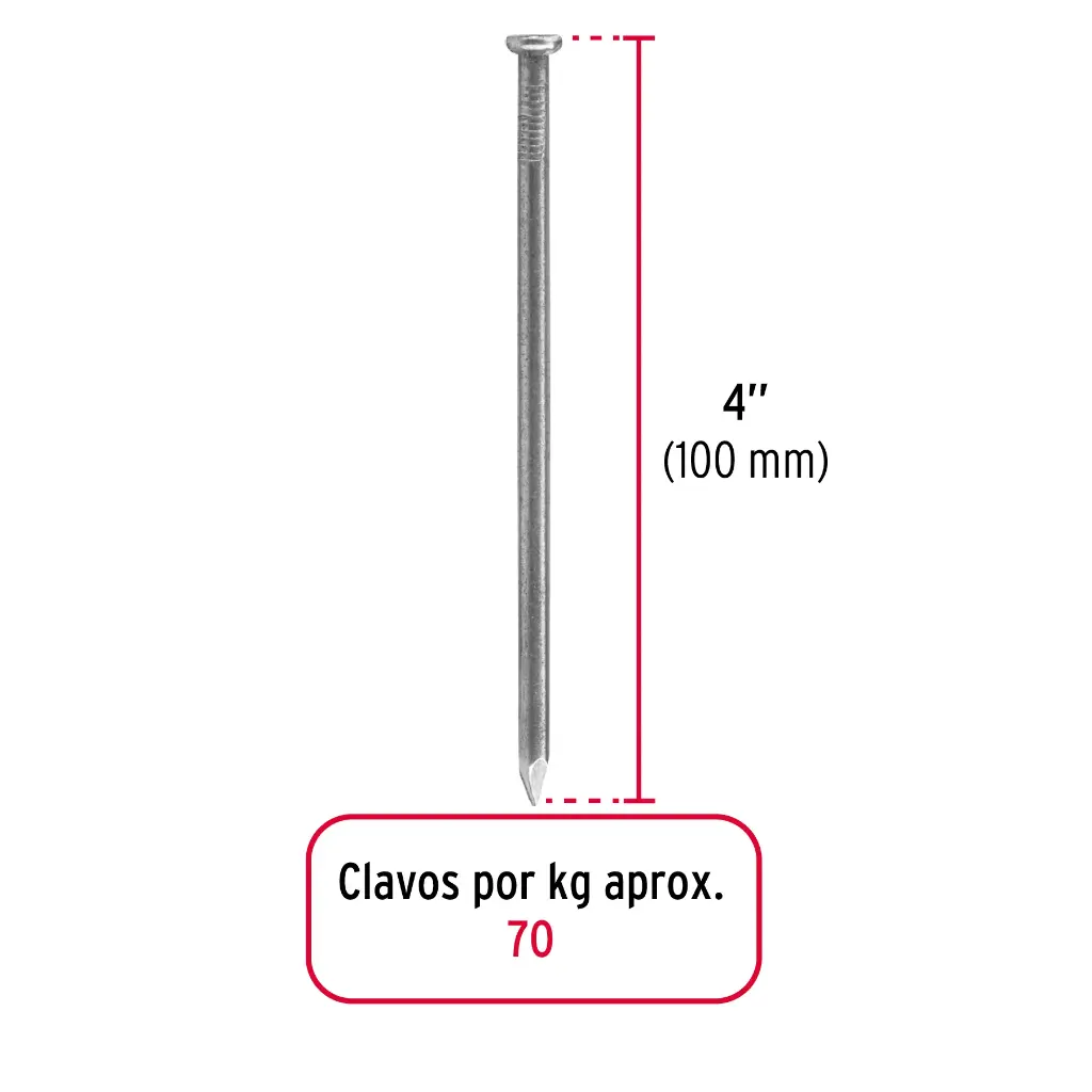CLAVO MADERA 4 FIERO 45025 1KG