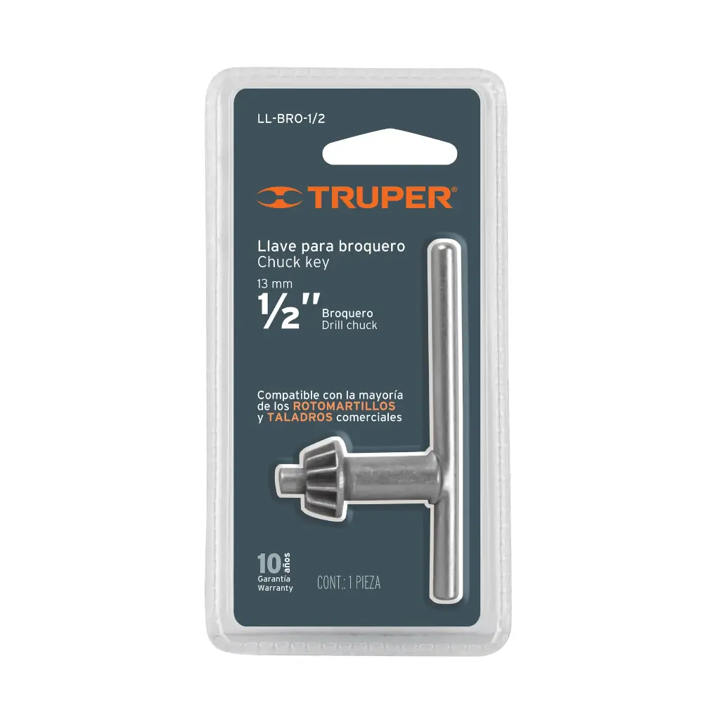 LLAVE BROQUERO 1/2 TRUPER 16560 LL-BRO-1/2