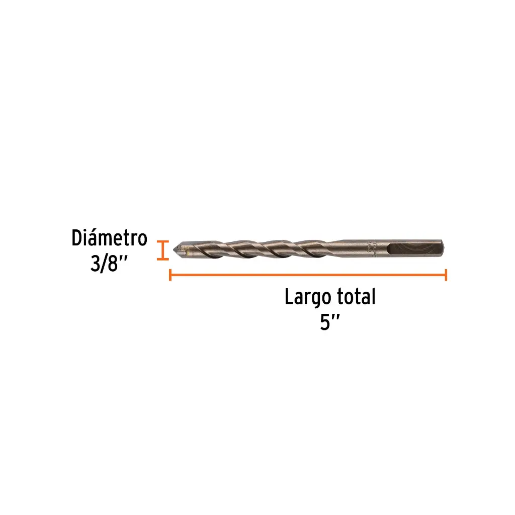 BROCA CONCRETO 3/8 X 5 TRUPER 11221