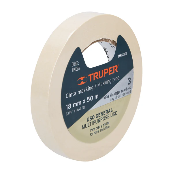 CINTA MASKING 3/4P X 50 TRUPER 12590 MSK-3/4