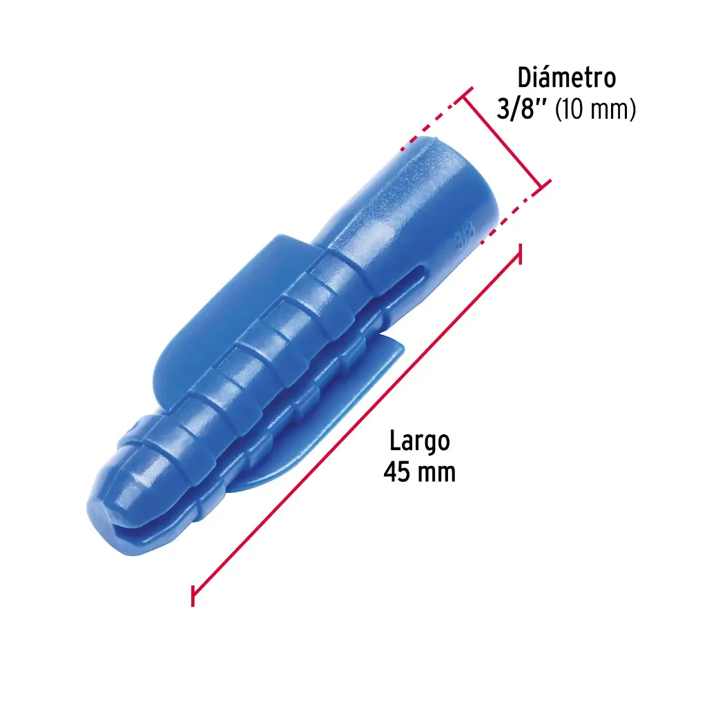 TAQUETE PLAST 3/8 FIERO TAQ-3/8P 44201 1 PIEZA