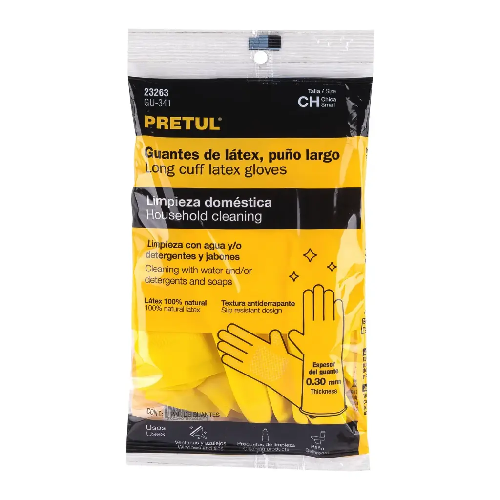 GUANTES LATEX T-CH PRETUL 23263 GU-341