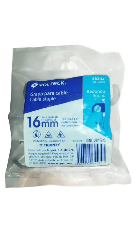 GRAPA 16MM RED NEGRA VOLTECK 48284 GCU-16N 
