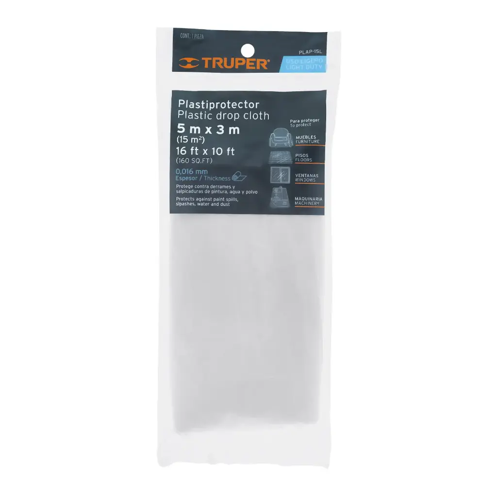 PLASTICO PROTECTOR 5MX3M USO LIGERO 11109      