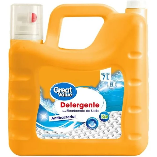 DETERGENTE CON BICARBONATO GREAT VALUE 1/2 LITRO
