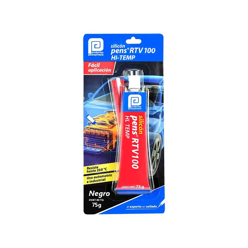 SILICON NEGRO HT 75G PEPE RTV100 AUTOMOTRIZ 