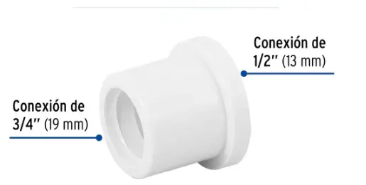 PVC REDUCCION 3/4 A 1/2 HIDRAHULICO 