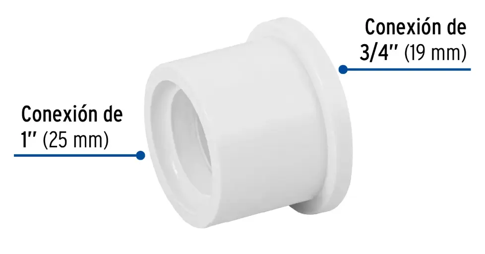PVC REDUCCION 1 A 3/4 HIDRAHULICO FOSET 4
