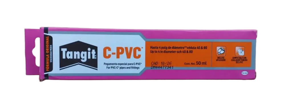 TANGIT CPVC 50ML TUBO FORMULA ORIGINAL NARANJA