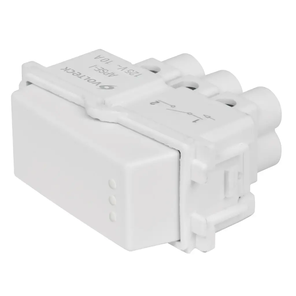 INTERUPTOR 10A/125V 1 LINEA BLANCO ABS BLANCO 48132
