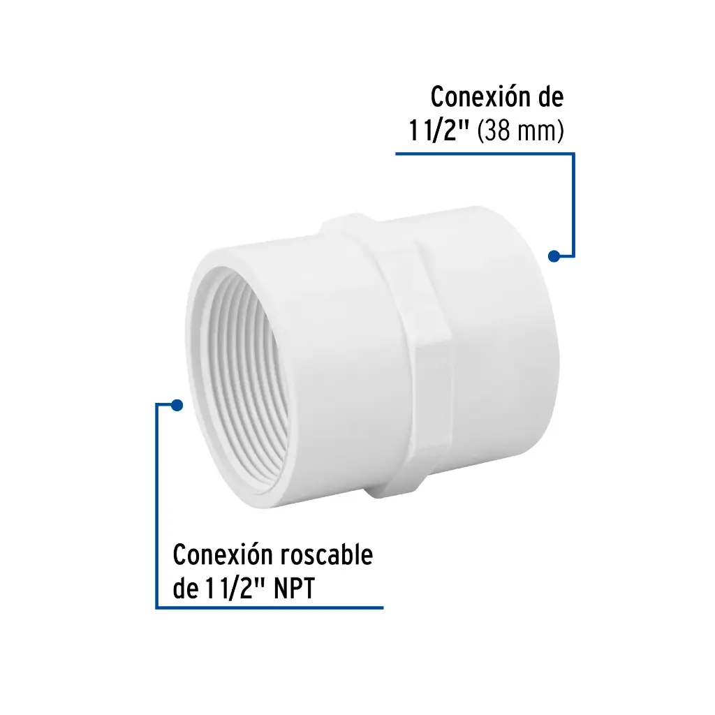 PVC HEMBRA 1 1/2 FOSET 45549
