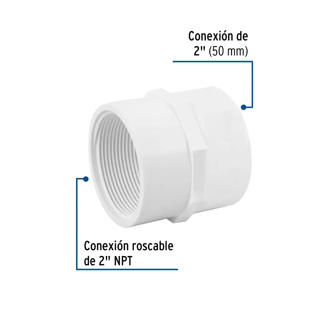 PVC HEMBRA 2" FOSET 45550