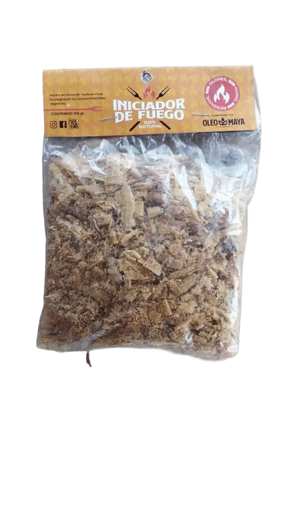 INICIADOR DE FUEGO SIN HUMO/OLOR OLEO MAYA 100GR