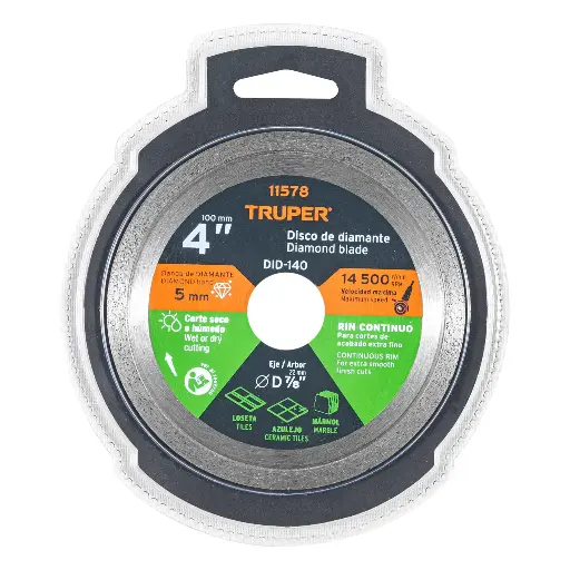 DISCO DIAMANTE 4 RIN CONTINUO 11578 TRUPER