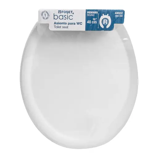 ASIENTO WC 35CM BLANCO FOSET 49902 AWC-35B