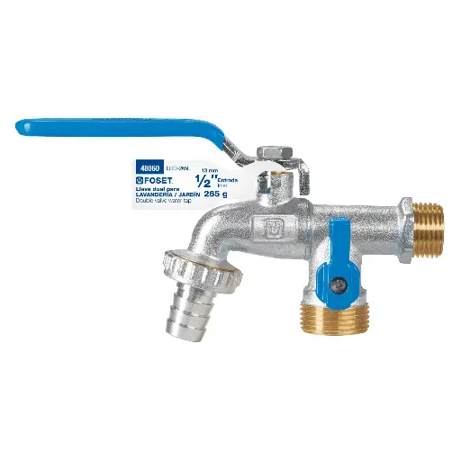 LLAVE ESFERA DOBLE SALIDA 1/2 LATON 48060 FOSET